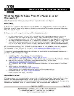 Power Outage Safety