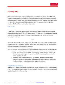 Lavastorm Desktop Professional Tech Note
