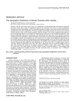 The geographic distribution of genetic diversity within gorillas