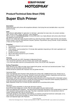 TDS Super Etch Primer - Rust