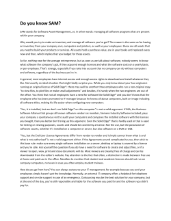 Do you know SAM? - Siemens PLM Software