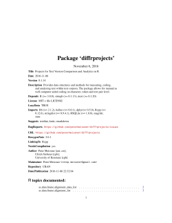 Package `diffrprojects`