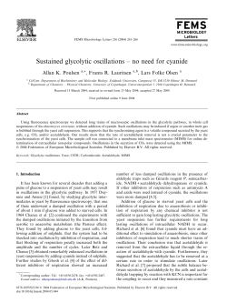 Sustained glycolytic oscillations &ndash; no need for cyanide