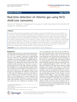 Real-time detection of chlorine gas using Ni/Si