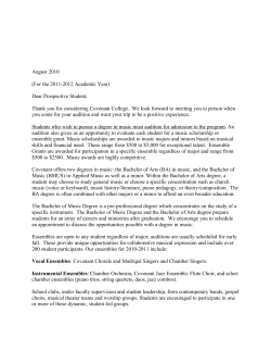 Audition Package Page 1 of 9