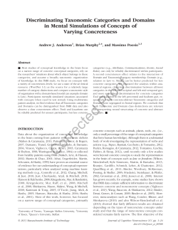 Discriminating Taxonomic Categories and