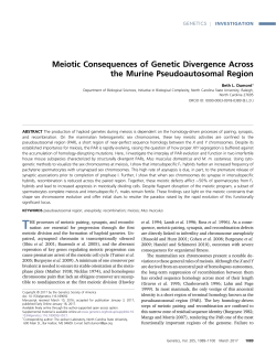 Meiotic Consequences of Genetic Divergence Across the