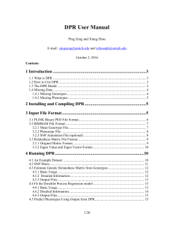 DPR User Manual