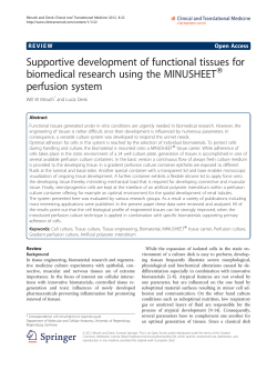 Supportive development of functional tissues for