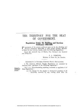 THE TERRITORY FOR THE SEAT OF GOVERNMENT.