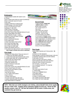 School Supplies - Pathway Academy