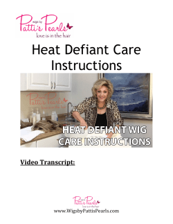 Heat Defiant Care Instructions