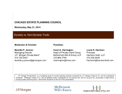 Dynasty vs. Non-Dynasty Trusts CHICAGO ESTATE PLANNING