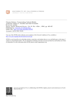Chicano Cultural Norms - Christine`s History Pages