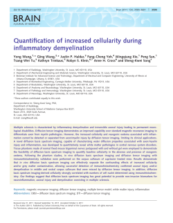 Quantification of increased cellularity during