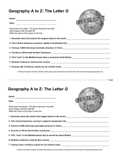 Geography A to Z - Education World