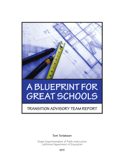 Blueprint for Great Schools
