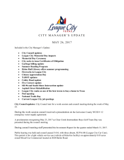 City Manager`s Update