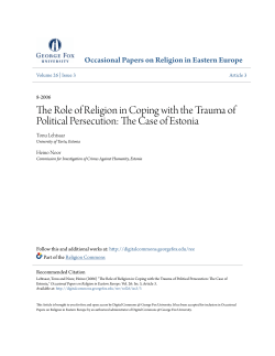 The Role of Religion in Coping with the Trauma of Political