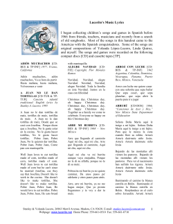 Lucerito`s Music Lyrics