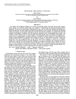 Non-linear Core-Mantle Coupling
