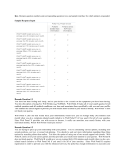 Key. Domain question numbers and corresponding question text