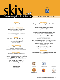 Mar / Apr, 2012 - SKINmed Journal