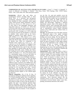 Composition of Deltas and Alluvial Fans on Mars