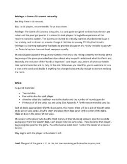 Privilege: a Game of Economic Inequality Est. Play