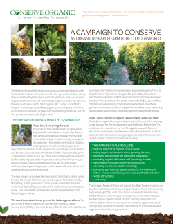 a campaign to conserve