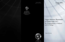 Largest Minority Shareholder in Global Order LLC: