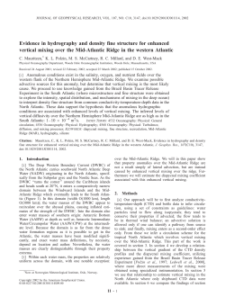 Mauritzen, C., K. L. Polzin, M. S. McCartney, R. C. Millard, and D. E.