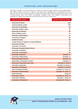 Infection and Immunology