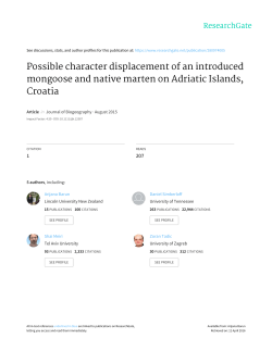 Possible character displacement of an introduced