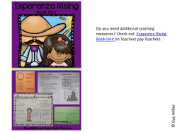 Do you need additional teaching resources? Check out Esperanza