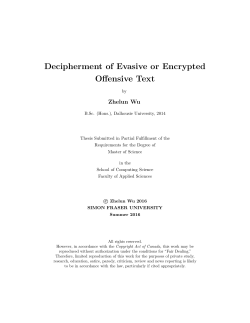 Decipherment of Evasive or Encrypted Offensive Text