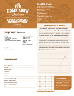 Cream Ale - Homebrew Supply