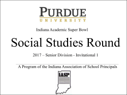 Senior Social Studies Invitational 1 (1 per page)