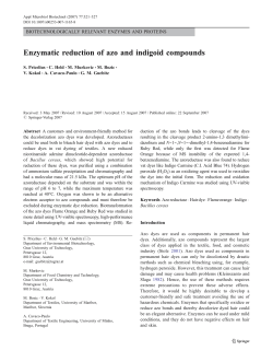 Enzymatic reduction of azo and indigoid compounds