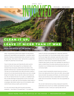 clean it up, leave it nicer than it was