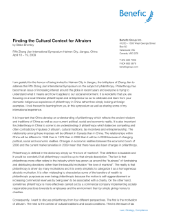 Finding the Cultural Context for Altruism