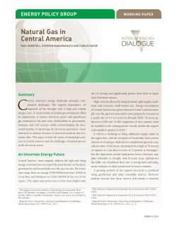 Natural Gas in Central America - Inter