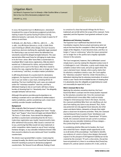 Litigation Alert: Just Moot It: Supreme Court in Already v. Nike