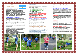 4 June 14 - Merivale School Intranet