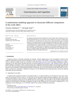 A multinomial modeling approach to dissociate different components
