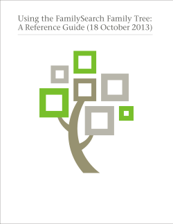 Using the FamilySearch Family Tree: A Reference Guide (18