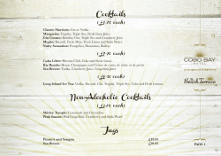 Cocktails Non-Alcoholic Cocktails Jugs