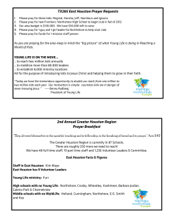 2012 East Houston Prayer Breakfast Card