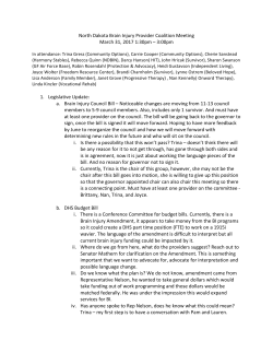 3-31-17 Brain Injury Provider Coalition Meeting Notes