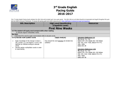 Grade 3 English Pacing Guide - Staff Portal &raquo; Suffolk Public Schools